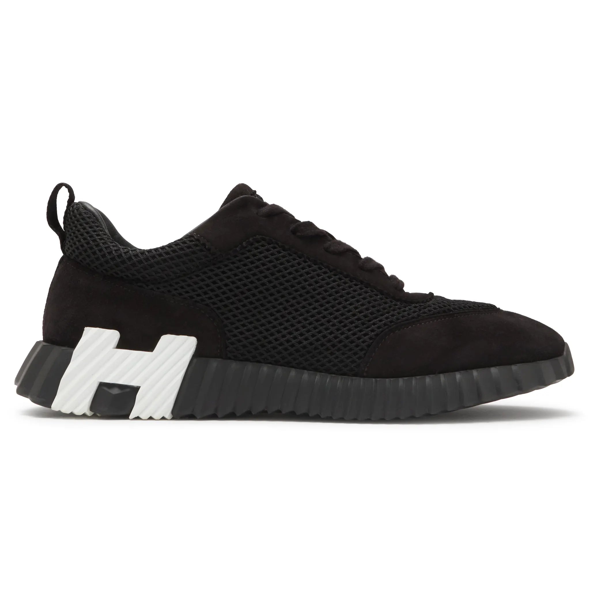 Side View of Preloved - Hermes Paris Bouncing Sneaker Black H232856ZH01415